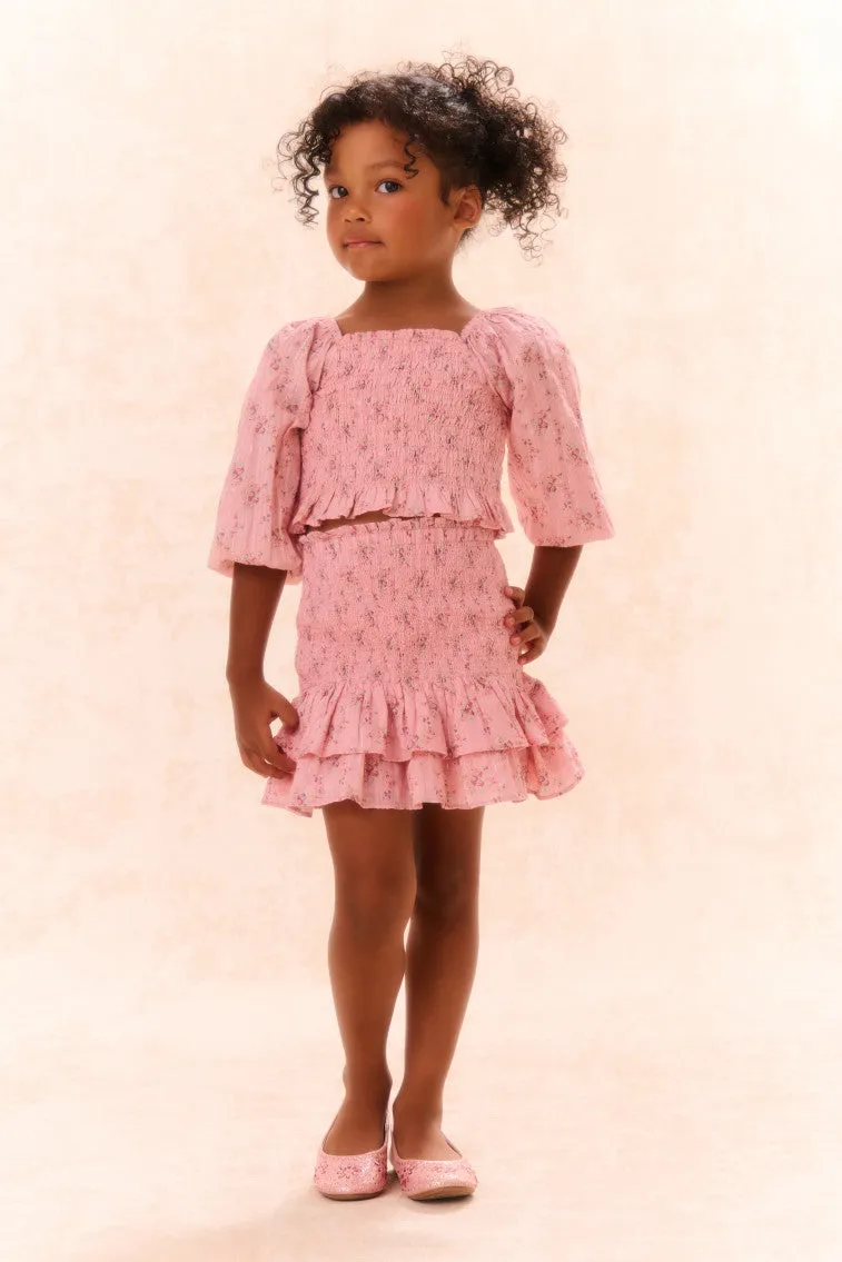 Girls Renette Cotton Skirt sold by LoveShackFancy