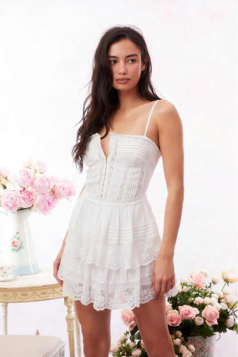 Nerida Dress- TRUE WHITE sold by LoveShackFancy product image thumbnail 4