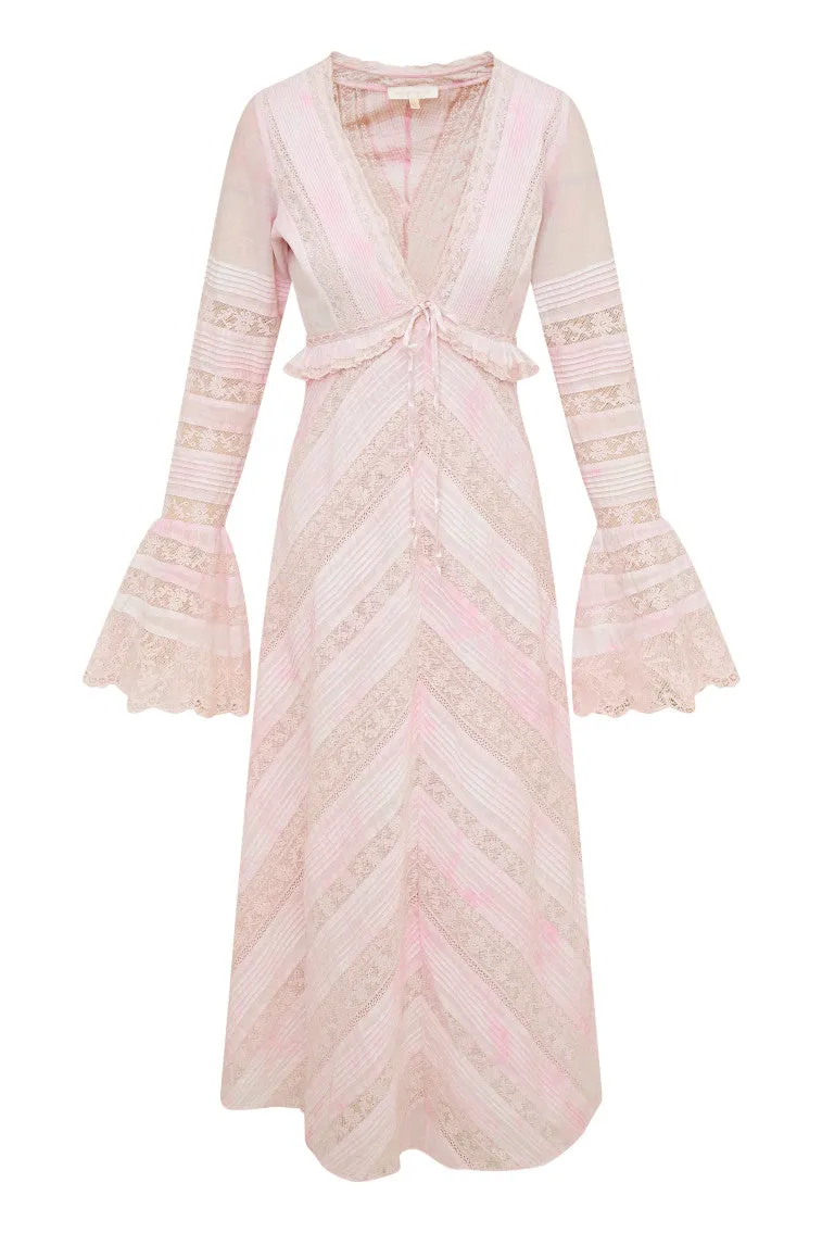 Weil Cotton Lace Maxi Dress- LILAC HAND DYE sold by LoveShackFancy product image thumbnail 5