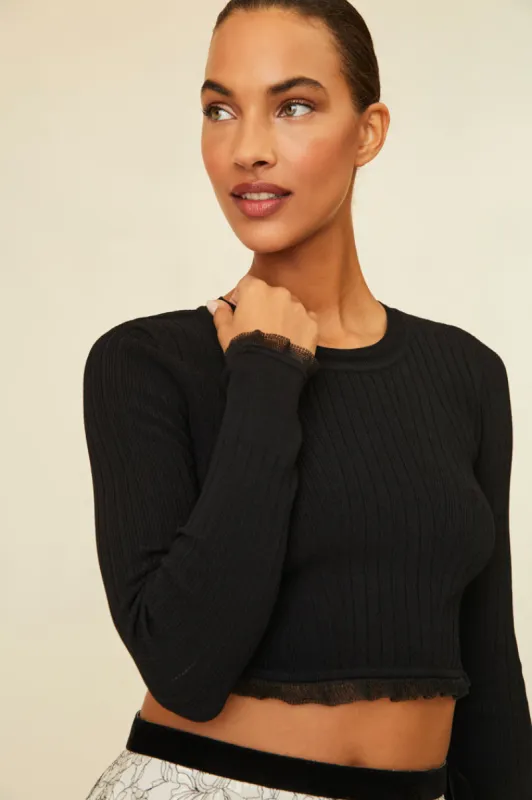 Amandine Crop Pullover sold by LoveShackFancy