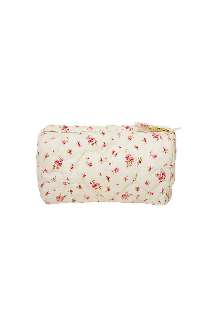 Octavia Quilted Cosmetic Bag sold by LoveShackFancy