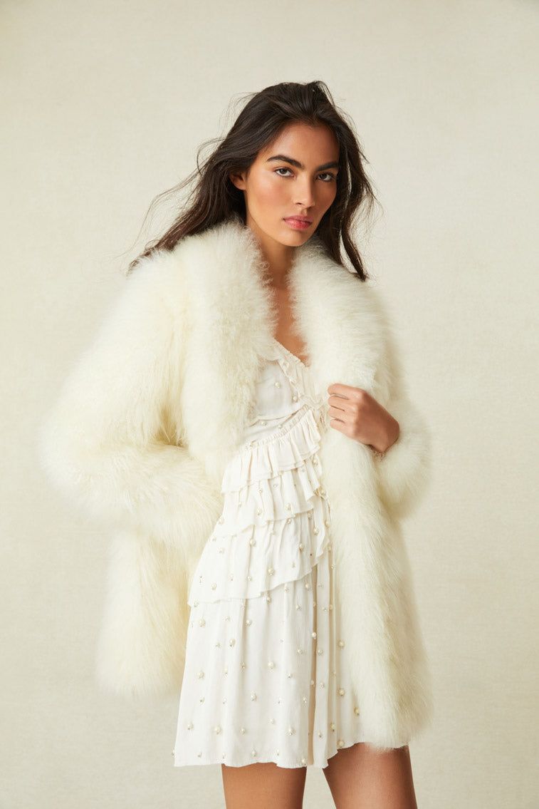 Sheana Shearling Jacket sold by LoveShackFancy product image thumbnail 3