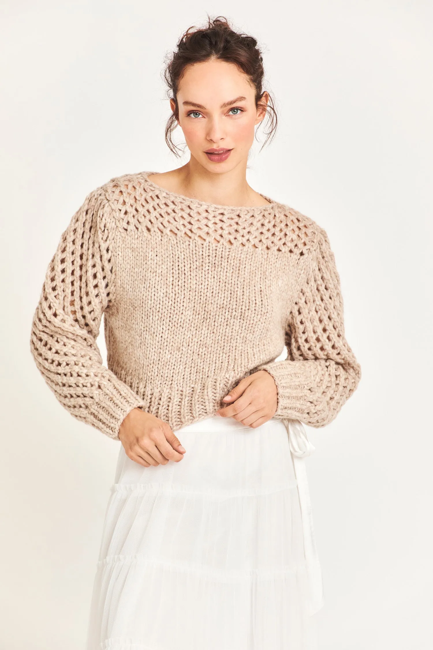 Larson Alpaca Crop Pullover sold by LoveShackFancy product image thumbnail 5