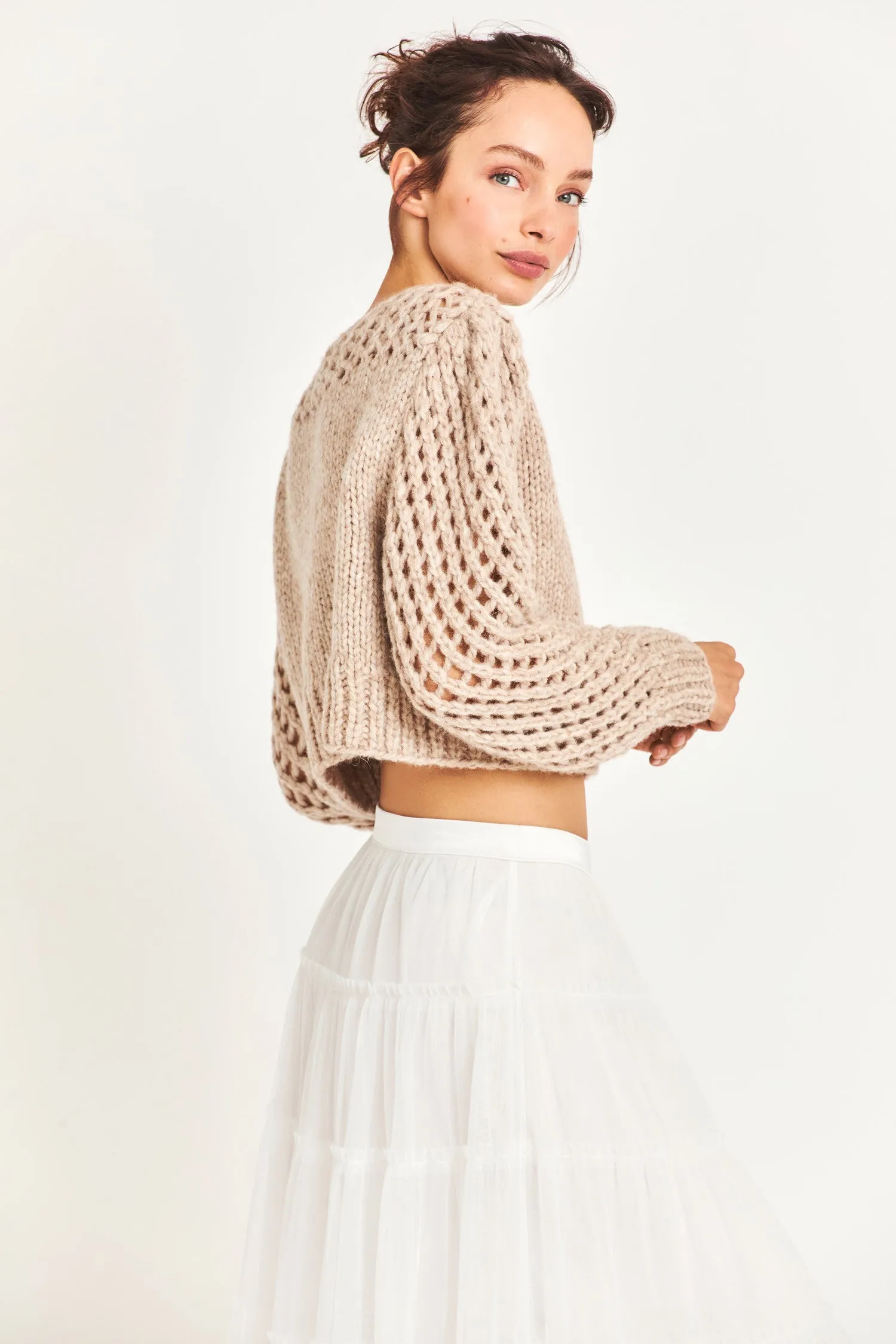 Larson Alpaca Crop Pullover sold by LoveShackFancy product image thumbnail 3