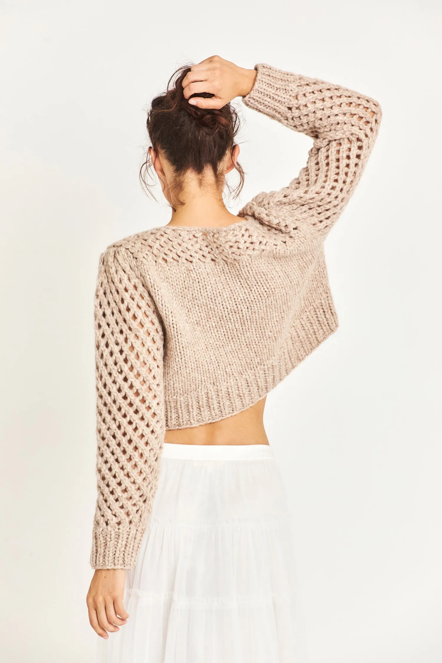 Larson Alpaca Crop Pullover sold by LoveShackFancy product image thumbnail 4