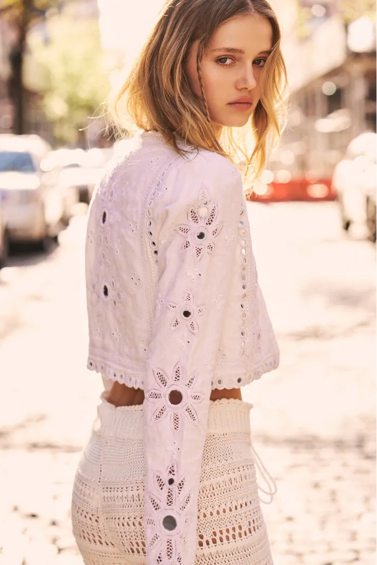 Veranda Artisanal Cropped Jacket sold by LoveShackFancy product image thumbnail 3