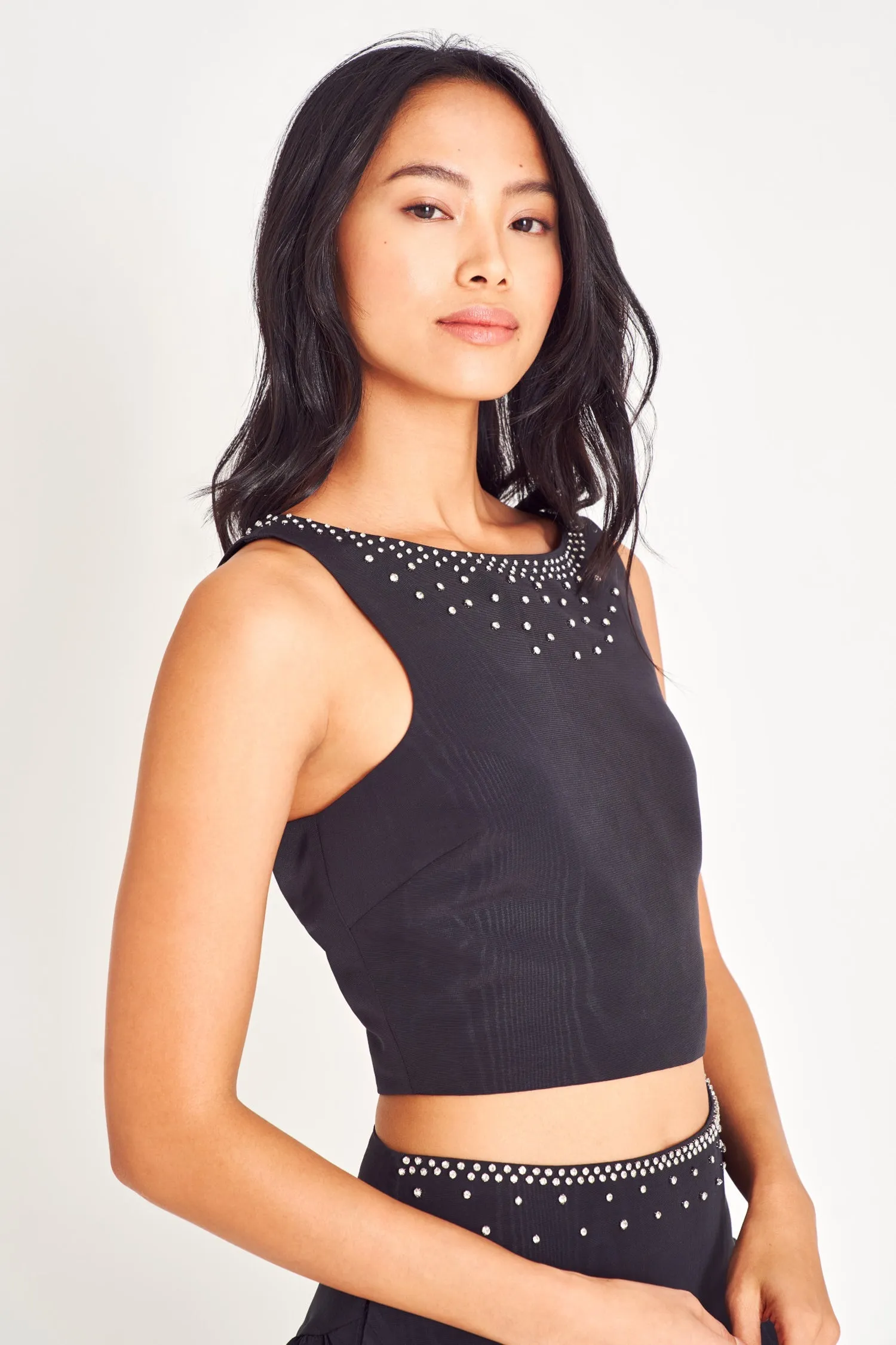 Kanoa Crop Top- BLACK sold by LoveShackFancy product image thumbnail 4