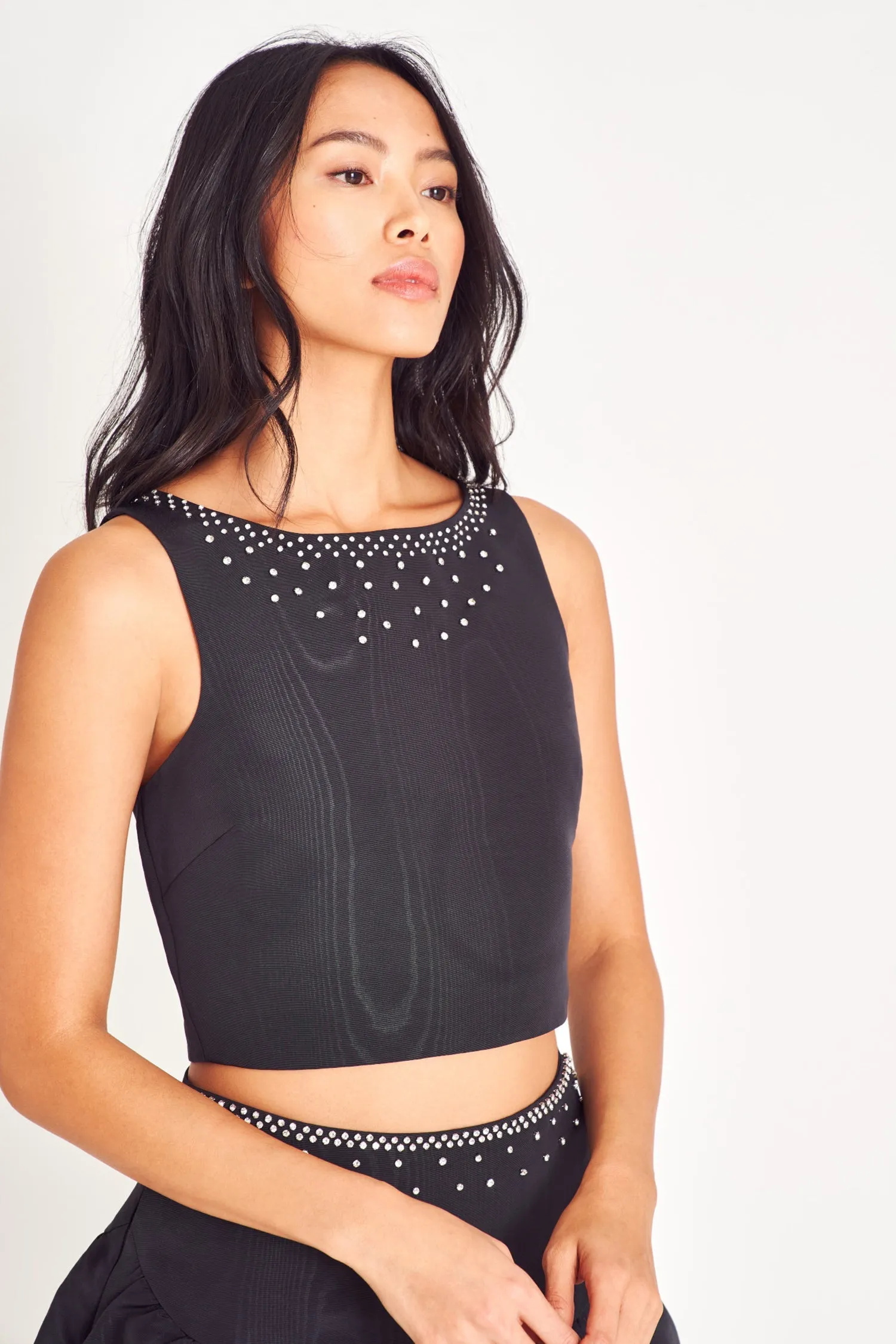 Kanoa Crop Top- BLACK sold by LoveShackFancy product image thumbnail 2