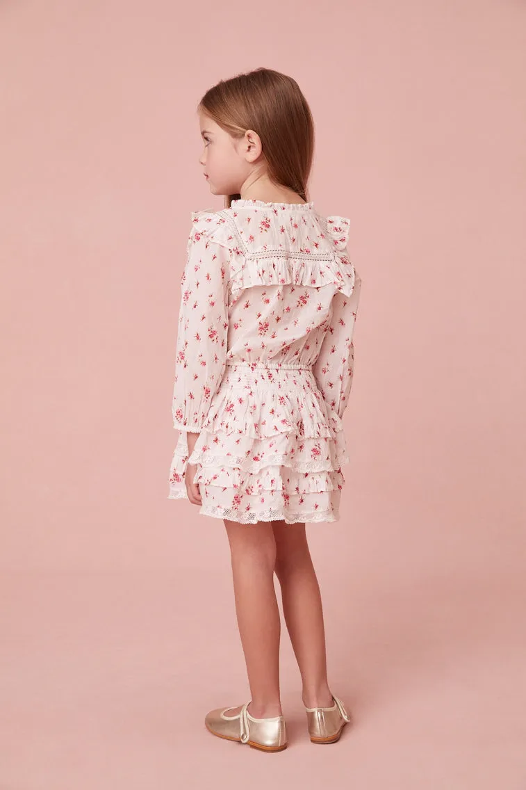 Girls Oda Floral Blouse sold by LoveShackFancy product image thumbnail 4