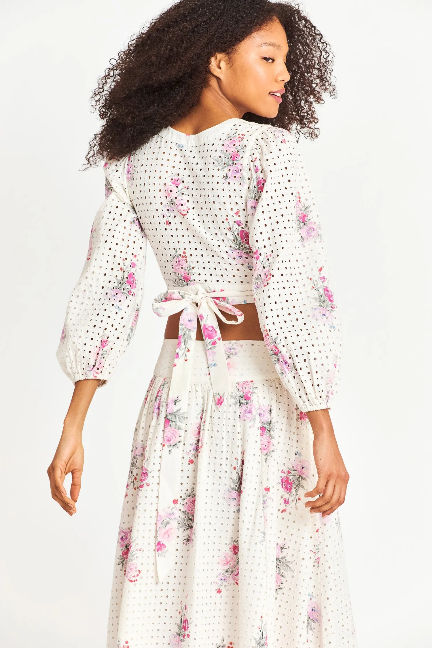 Kinza Crop Wrap Top sold by LoveShackFancy product image thumbnail 5