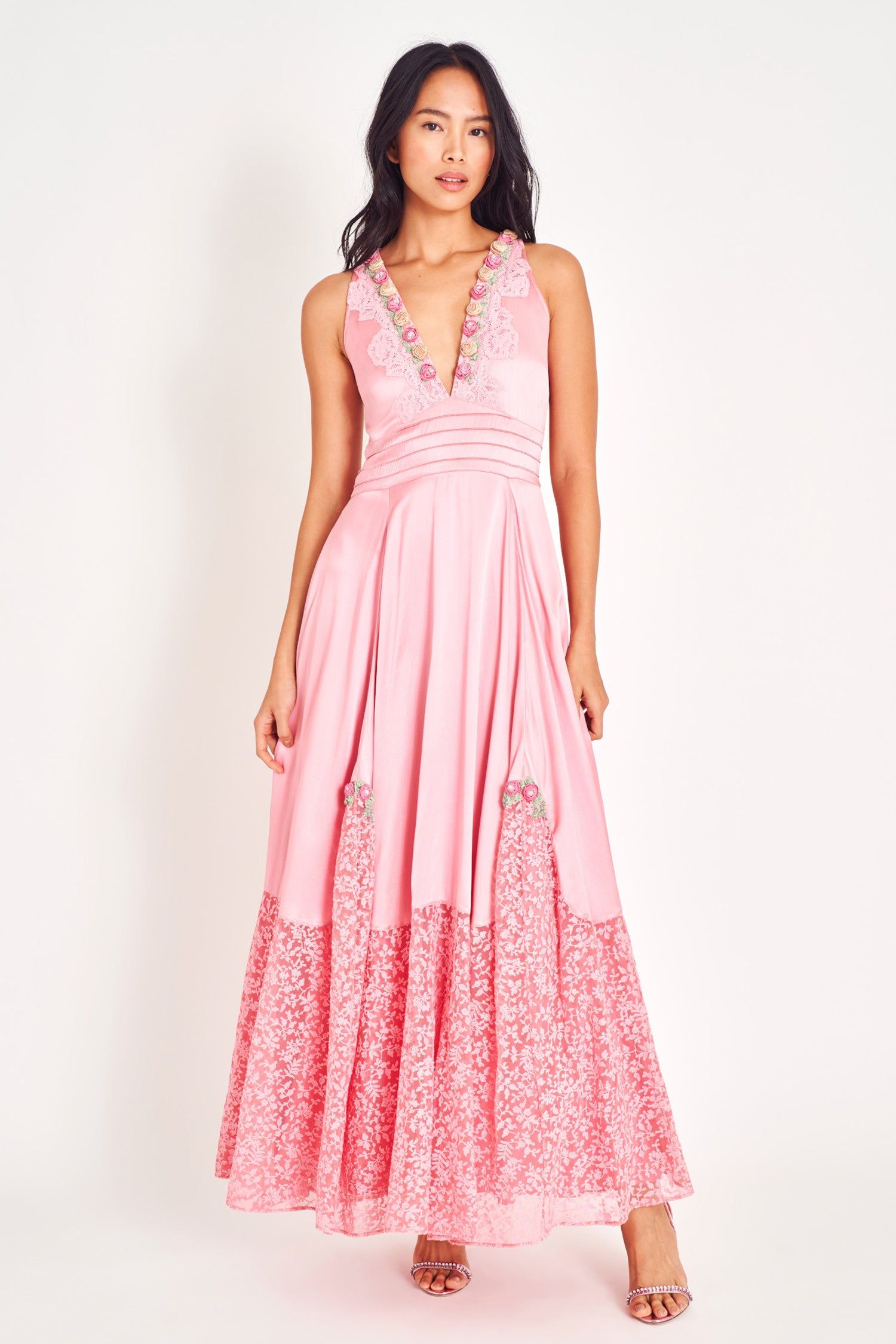 Mirette Silk Gown sold by LoveShackFancy product image thumbnail 2