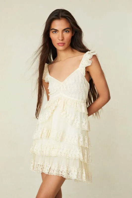 Federica Mini Dress - CREAM sold by LoveShackFancy