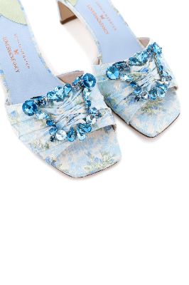 LoveShackFancy x Sophia Webster Margaux Mid Mule sold by LoveShackFancy