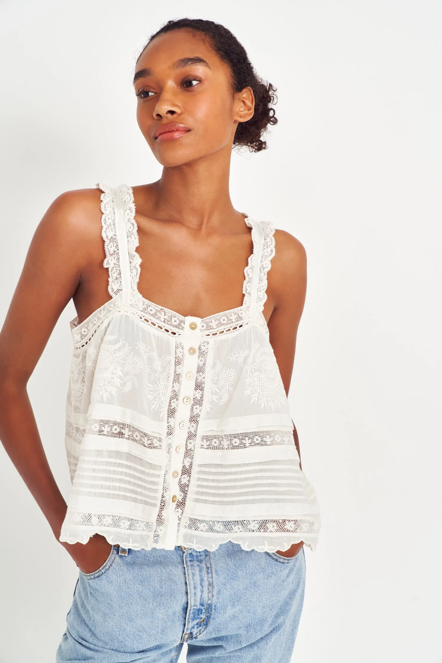 Sully Heritage Cotton Top sold by LoveShackFancy product image thumbnail 3