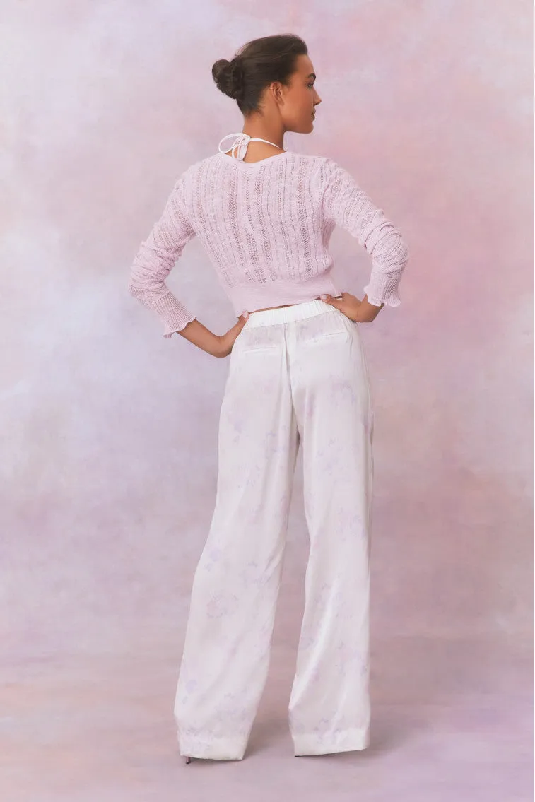 Daniya Wide Leg Printed Silk Pants sold by LoveShackFancy product image thumbnail 4