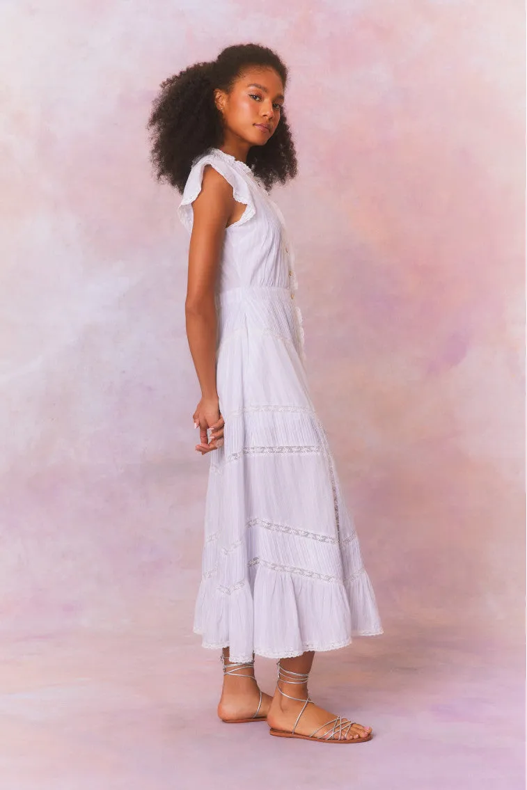 Remi Cotton Stripe Maxi Dress sold by LoveShackFancy product image thumbnail 4