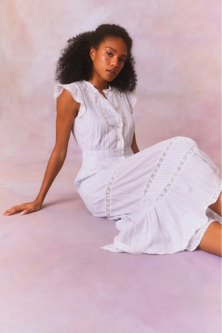 Remi Cotton Stripe Maxi Dress sold by LoveShackFancy product image thumbnail 3