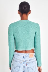 Aviana Crop Cardigan sold by LoveShackFancy