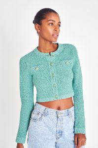 Aviana Crop Cardigan sold by LoveShackFancy