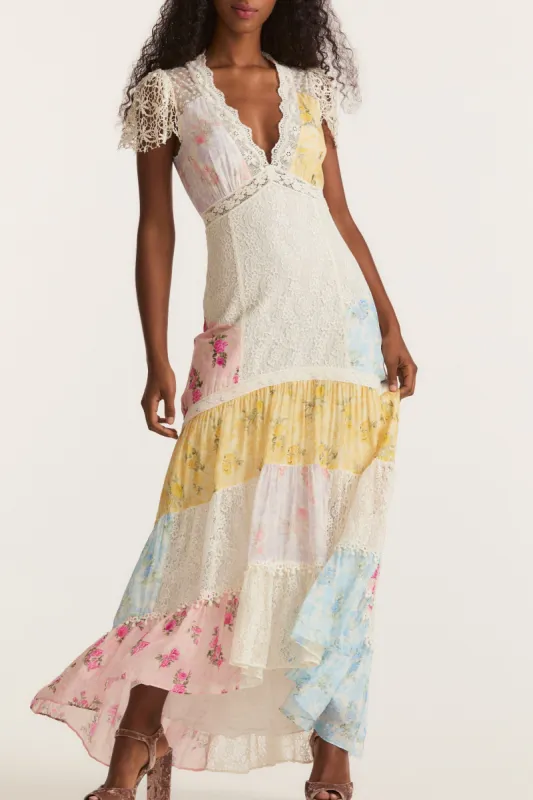 Tink Silk Maxi Dress sold by LoveShackFancy