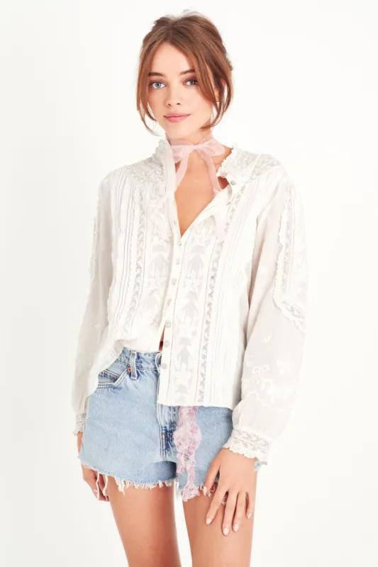 Citra Blouse sold by LoveShackFancy