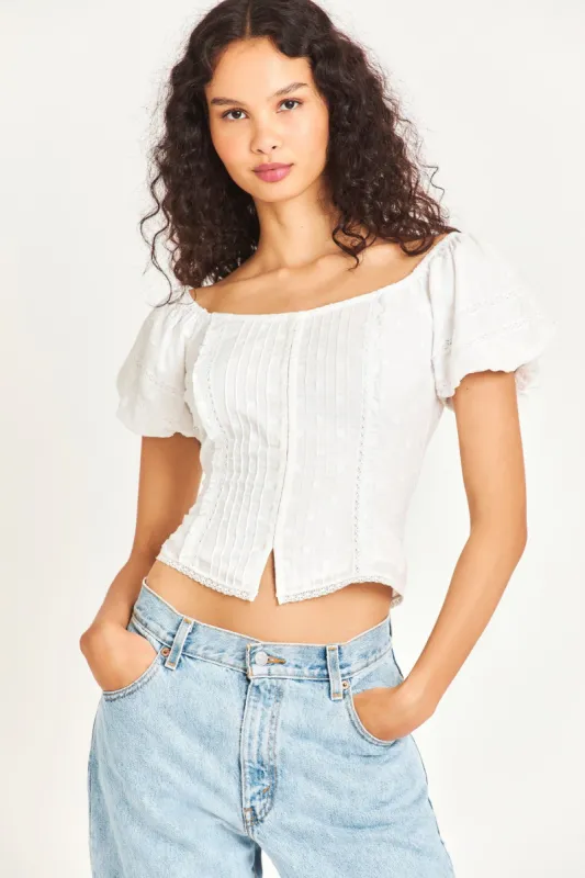 Zia Corset Top sold by LoveShackFancy