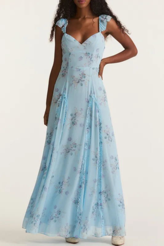 Tulonne Maxi Dress- Spring Breeze sold by LoveShackFancy