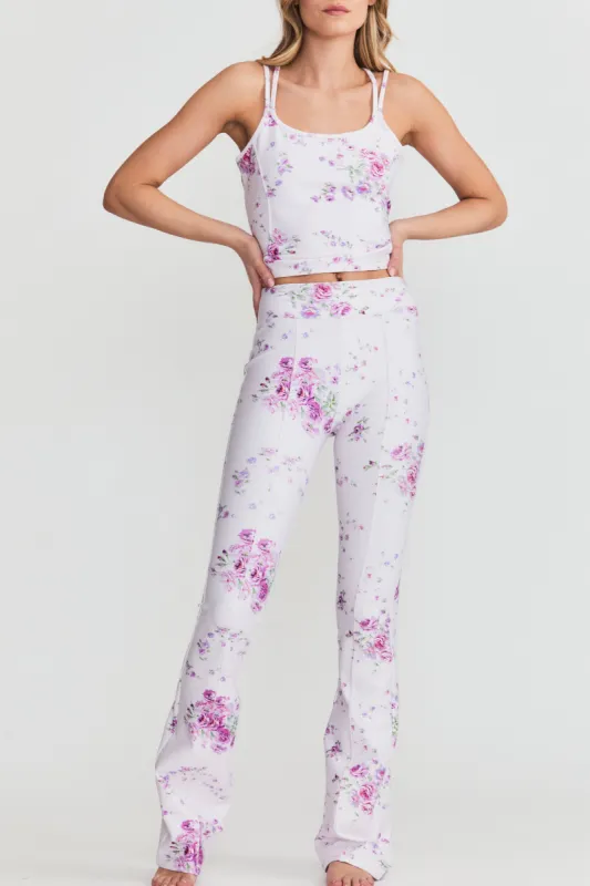 Reed High-Rise Flare Pant made by LoveShackFancy