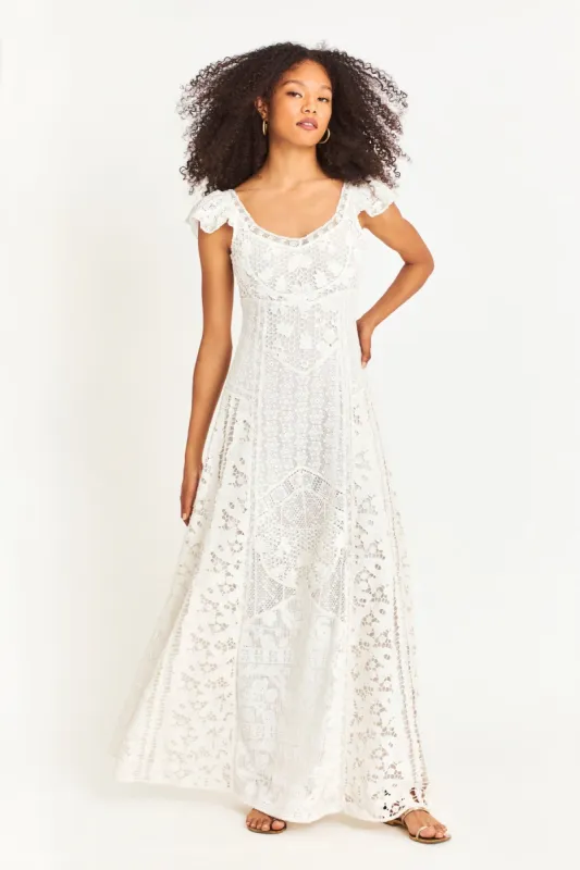 Ilaria Lace Dress sold by LoveShackFancy
