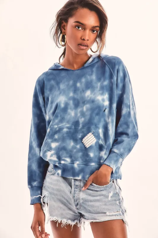Addison Hoodie - INDIGO HAND DYE sold by LoveShackFancy