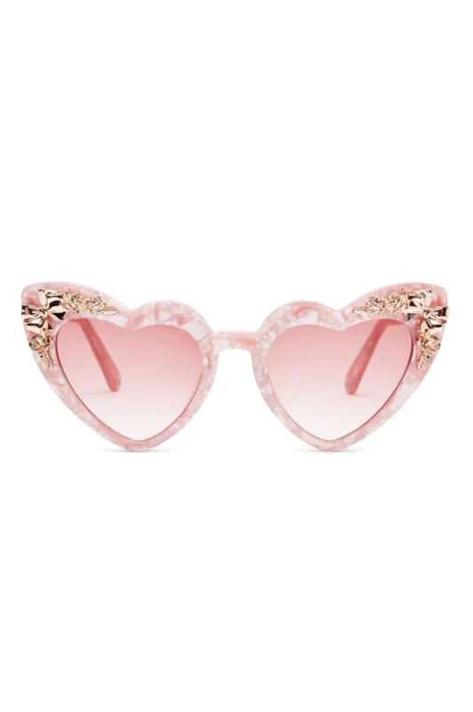 Amalia Sunglasses - ICY ROSE sold by LoveShackFancy