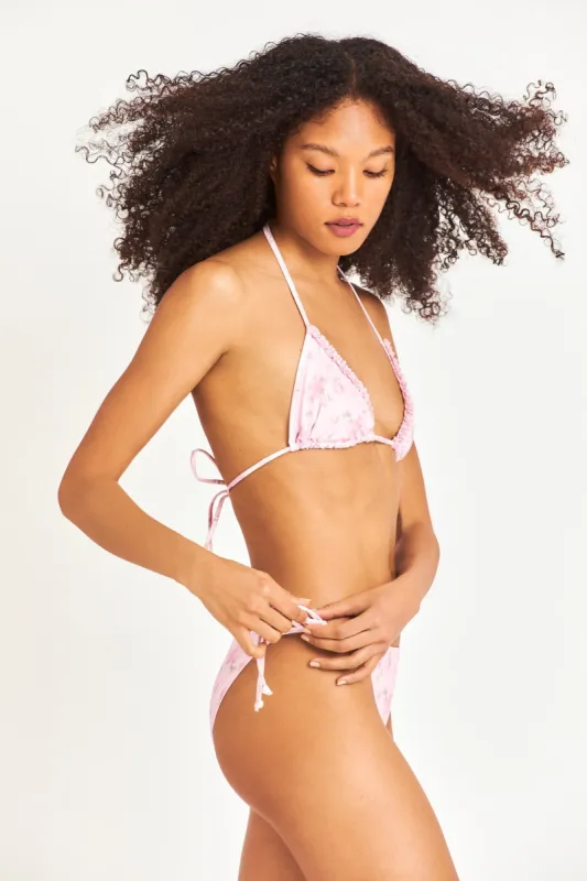 Harbor String Bikini Set-PINK SEASHELL sold by LoveShackFancy