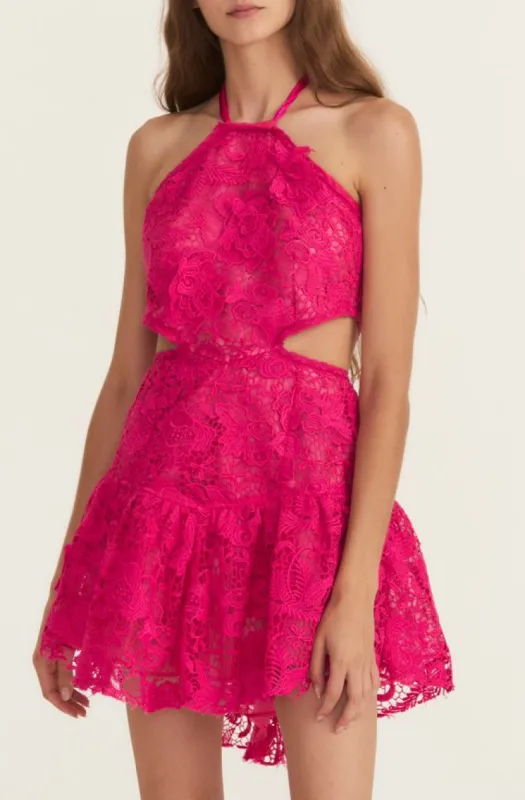 Bohima Lace Mini Dress made by LoveShackFancy