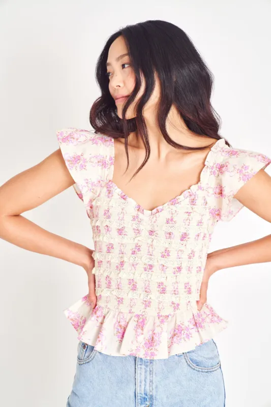 Compass Top - PARADISE PINK sold by LoveShackFancy