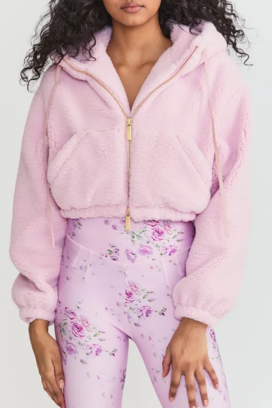 Darcelle Sherpa Bomber Jacket sold by LoveShackFancy