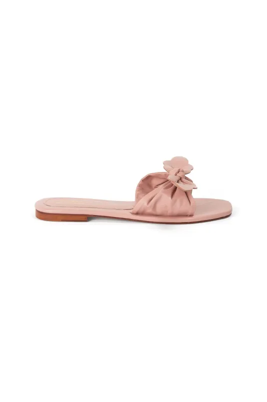 Apiedi Scallop Bow Sandal - BLUSH PINK made by LoveShackFancy
