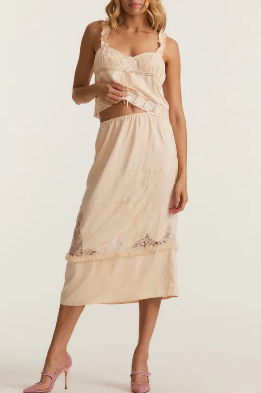 Fayette Skirt sold by LoveShackFancy