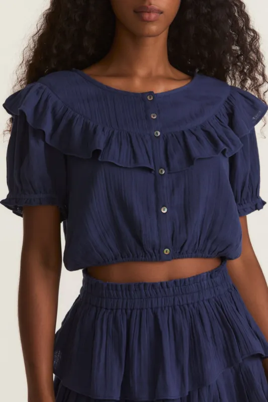 Elania Crop Top sold by LoveShackFancy