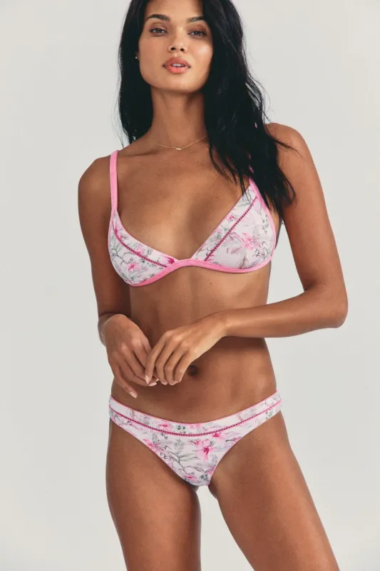 LoveShackFancy x Hurley Reversible Cheeky Bikini Bottom sold by LoveShackFancy