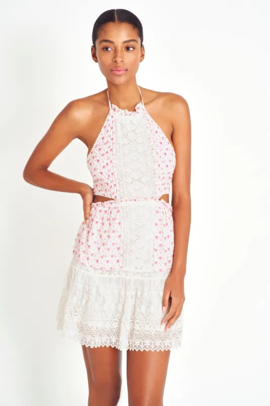 Kesia Dress - POPPY PINK sold by LoveShackFancy