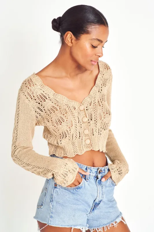 Lavette Cardigan sold by LoveShackFancy