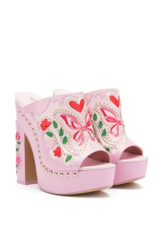 LoveShackFancy x Sophia Webster Shelby Platform Mule sold by LoveShackFancy