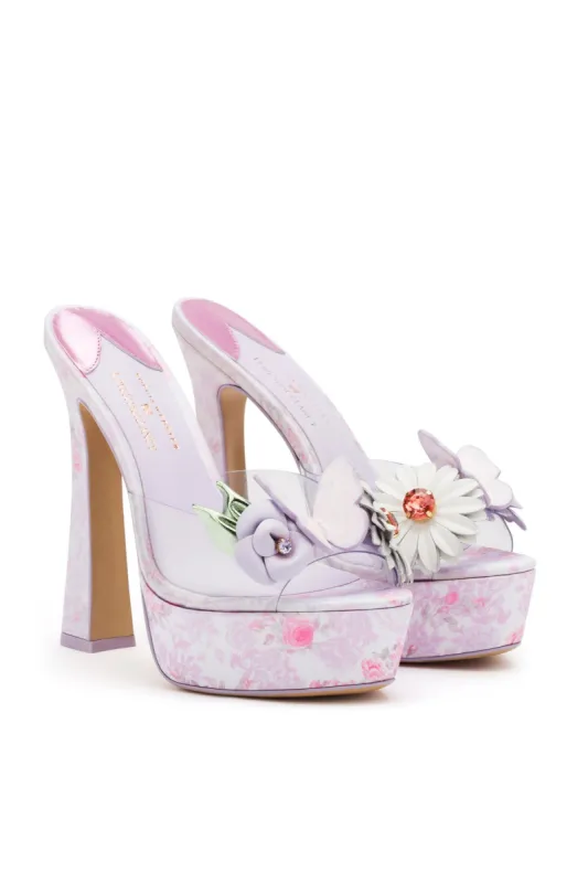 LoveShackFancy x Sophia Webster Wildflower Platform Mule sold by LoveShackFancy