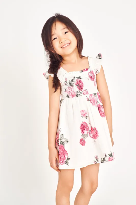 Girls Mefford Dress - PARADISE PINK sold by LoveShackFancy