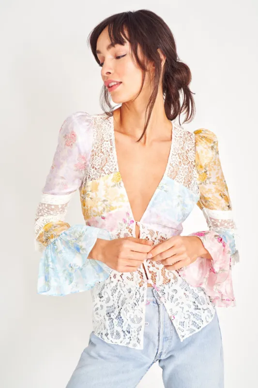 Priema Silk Top sold by LoveShackFancy
