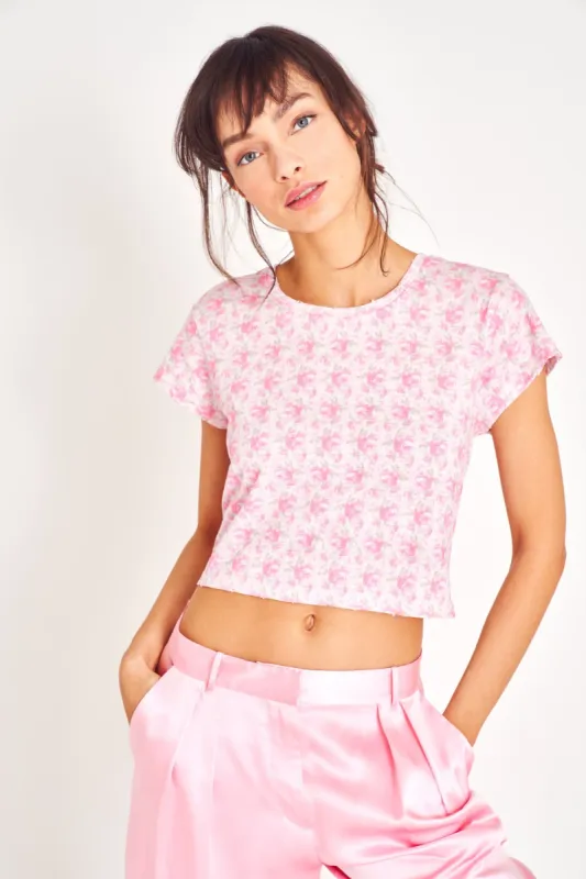 Rubin Cropped Tee sold by LoveShackFancy