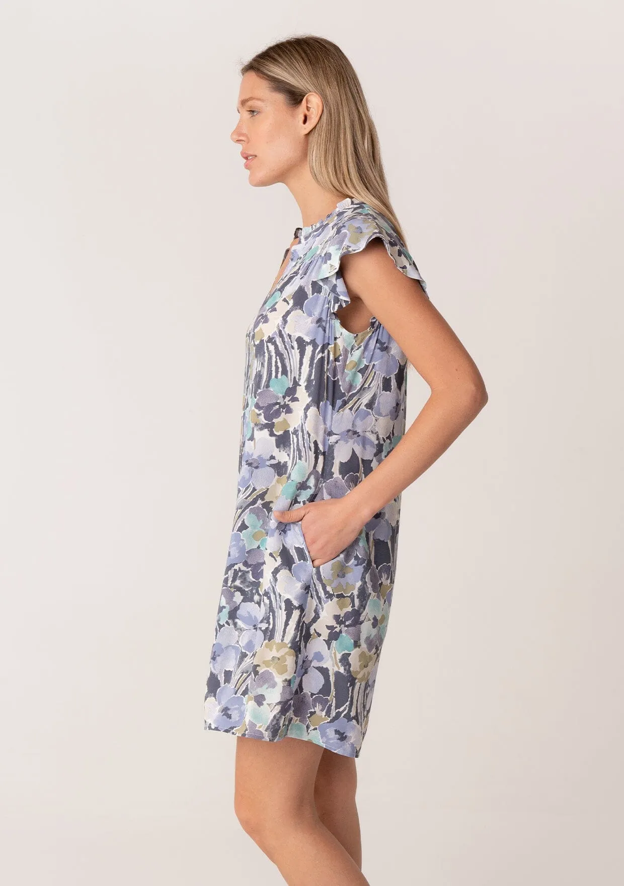 Clemence Flutter Sleeve Mini Dress sold by lovestitch product image thumbnail 3