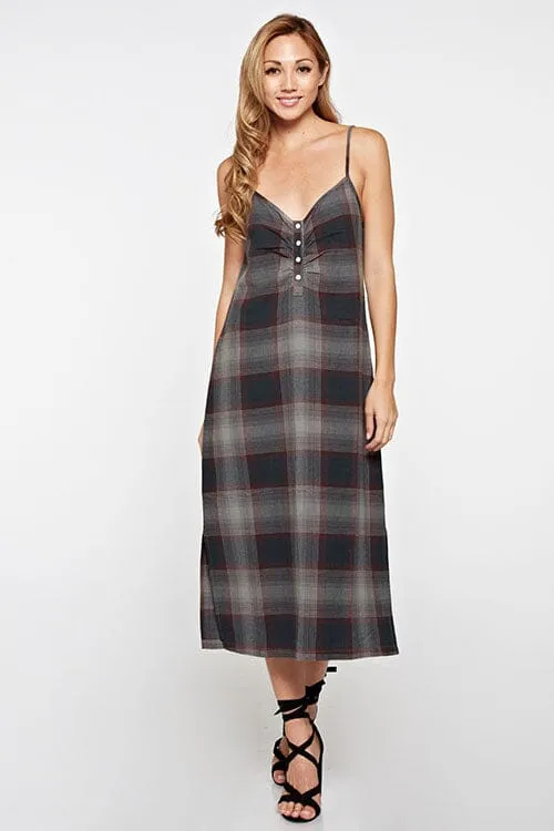Mad For Plaid Midi Dress sold by lovestitch product image thumbnail 5