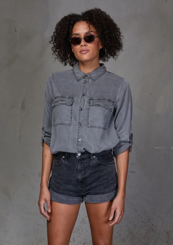 Laid Back Tie Front Top made by lovestitch