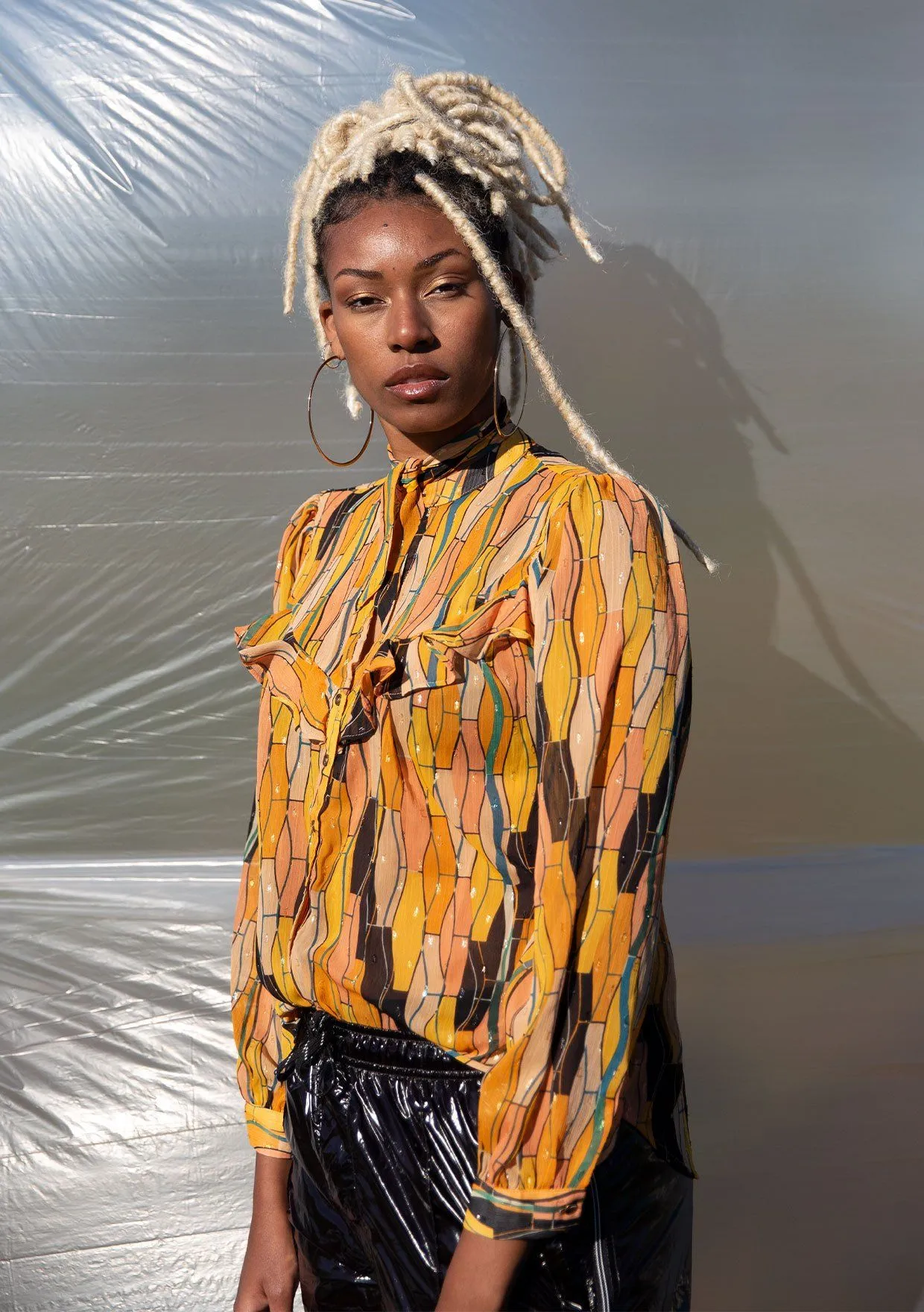 Midas Touch Metallic Blouse sold by lovestitch product image thumbnail 3